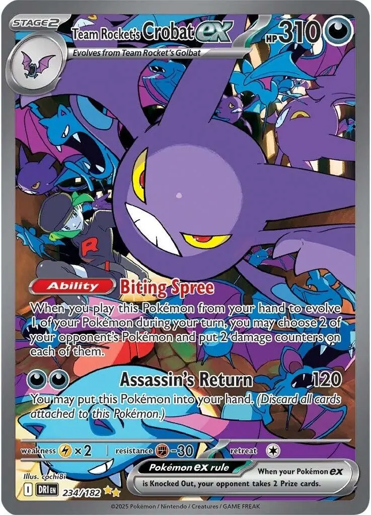 Team Rocket's Crobat Ex (234/182) (Dri) 1