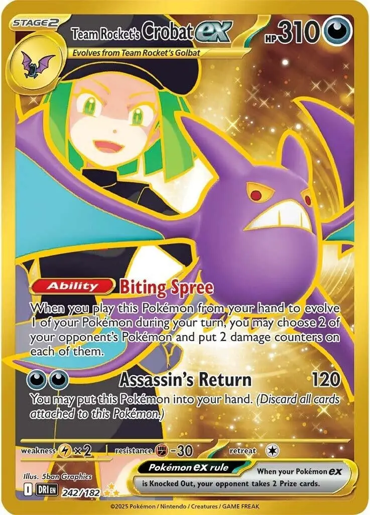 Team Rocket's Crobat Ex (242/182) (Dri) 1