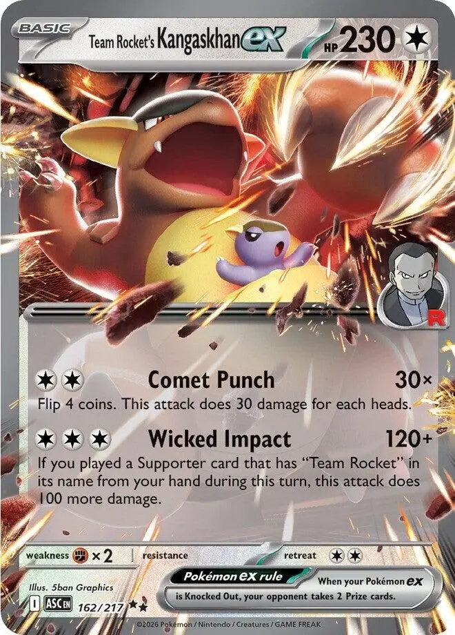 Team Rocket's Kangaskhan Ex (162/217) (Asc) 1