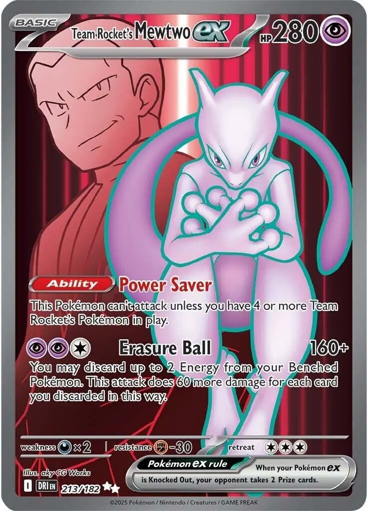 Team Rocket's Mewtwo Ex (213/182) (Dri) 1