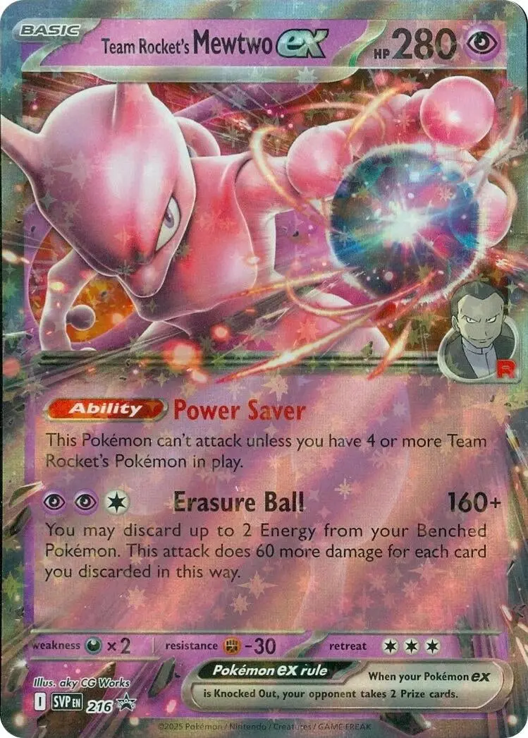 Team Rocket's Mewtwo Ex - 216 (216) (Svp) 1