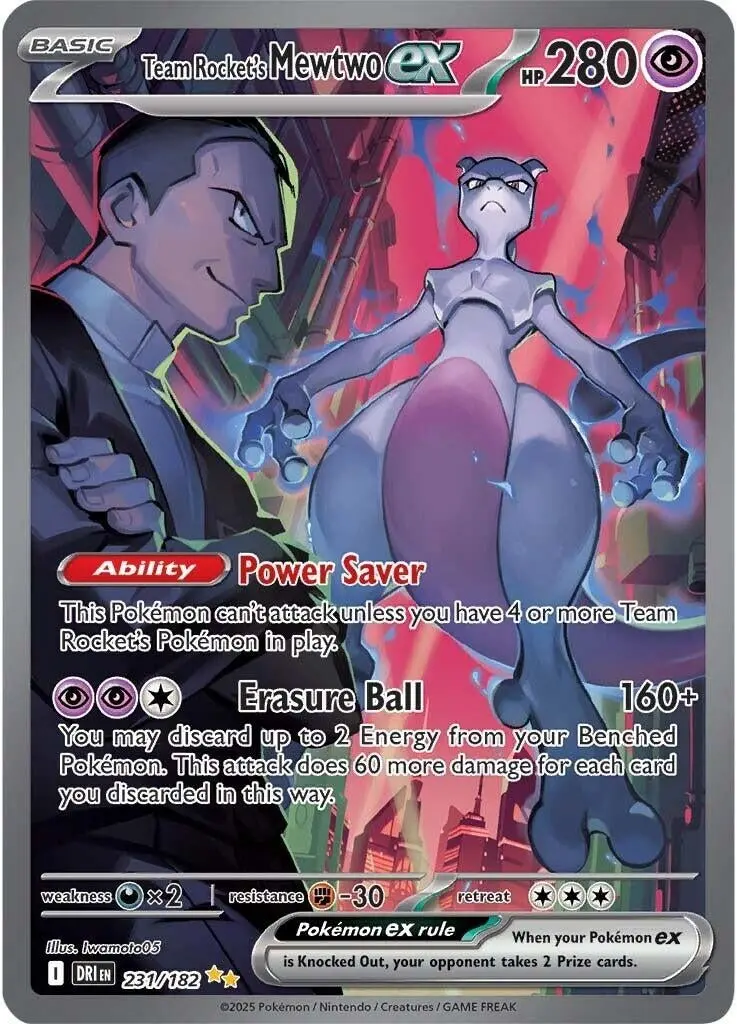 Team Rocket's Mewtwo Ex (231/182) (Dri) 1