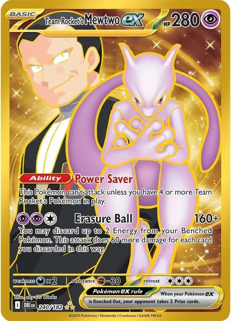 Team Rocket's Mewtwo Ex (240/182) (Dri) 1