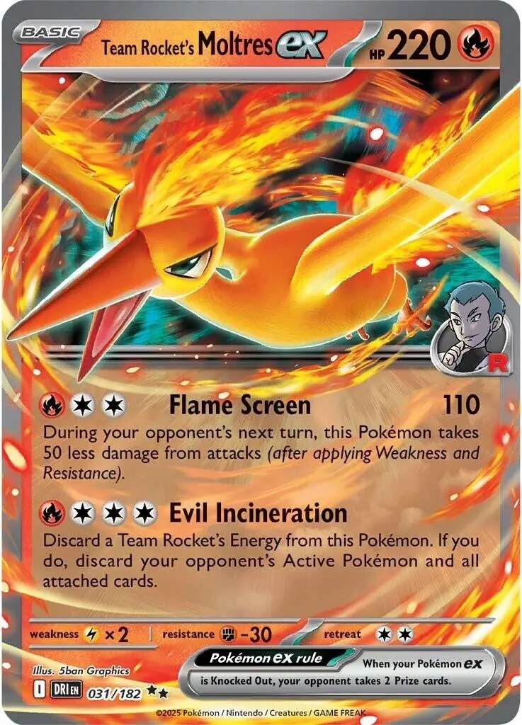 Team Rocket's Moltres Ex (031/182) (Dri) 1