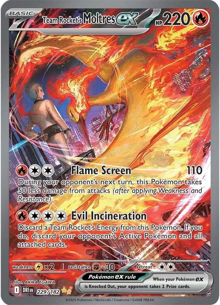 Team Rocket's Moltres Ex (229/182) (Dri) 1