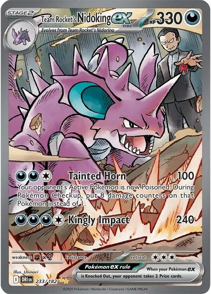 Team Rocket's Nidoking Ex (233/182) (Dri) 1