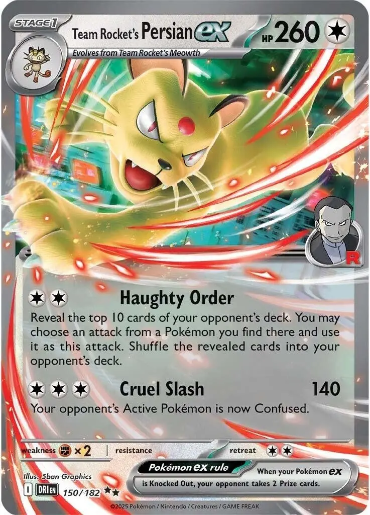 Team Rocket's Persian Ex (150/182) (Dri) 1