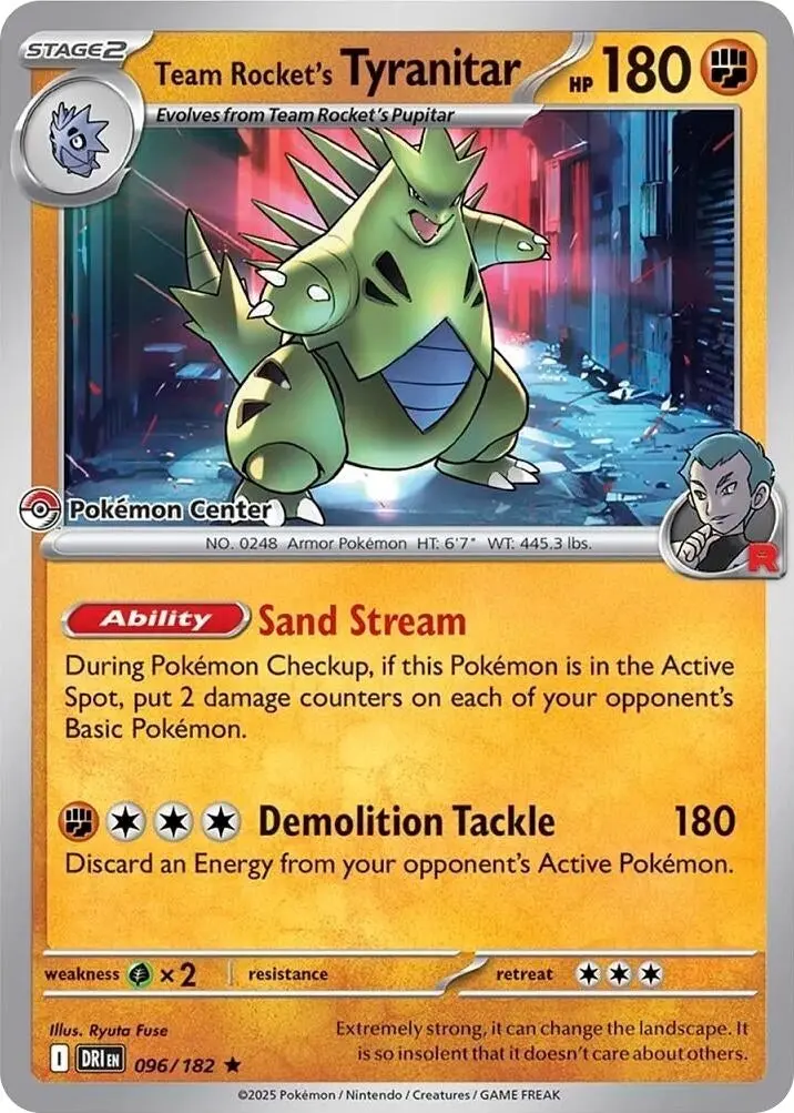 Team Rocket's Tyranitar (Pokemon Center Exclusive) (096/182) (Mcap) 1