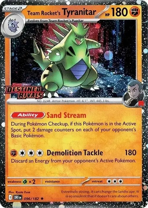 Team Rocket's Tyranitar (Prerelease) (096/182) (Mcap) 1