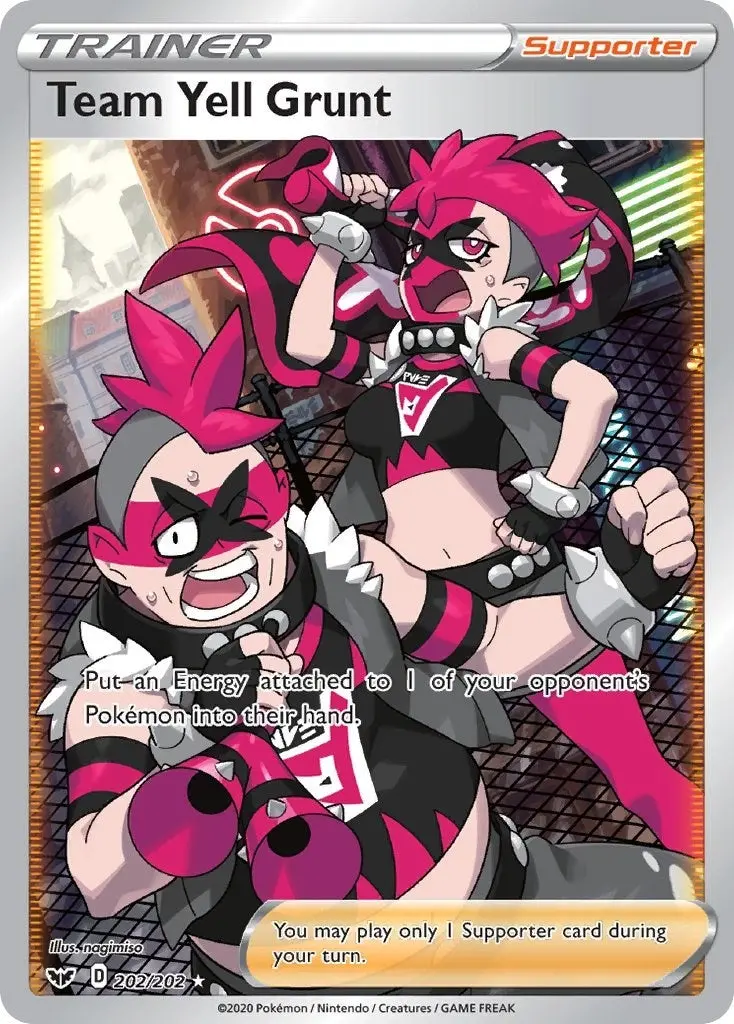 Team Yell Grunt (Full Art) (202/202) (Swsh01) 1