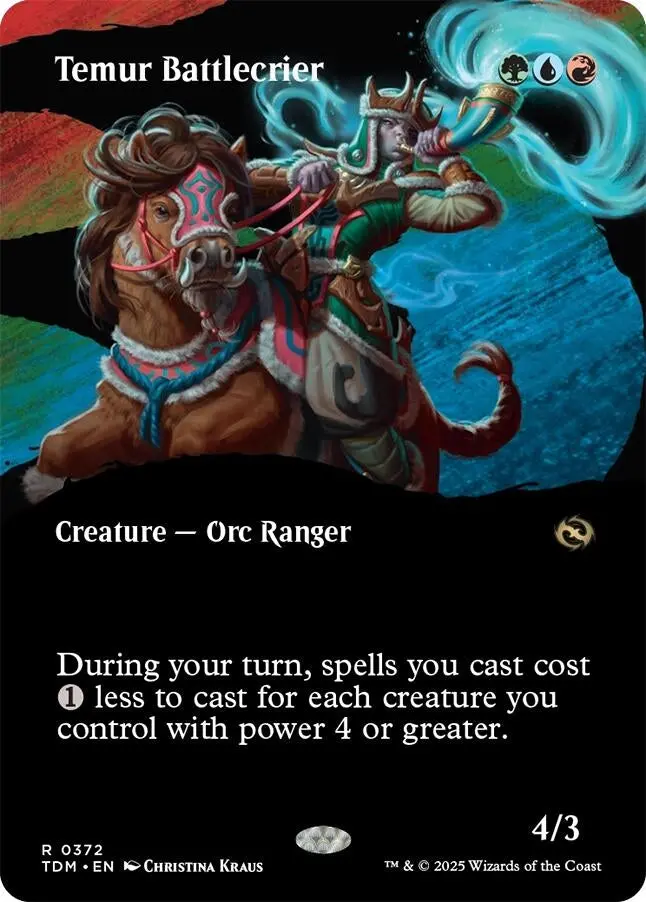 Temur Battlecrier (Borderless) (372) (Tdm) 1
