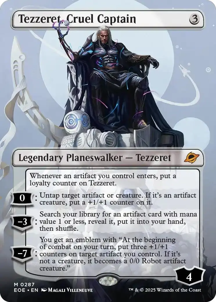 Tezzeret, Cruel Captain (Borderless) (287) (Eoe) 1