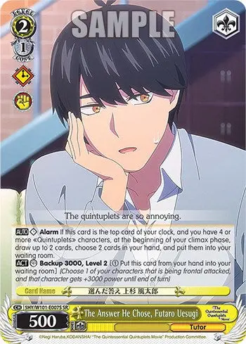 The Answer He Chose, Futaro Uesugi (5Hy/W101-E007s Sr) [The Quintessential Quintuplets Movie] 1