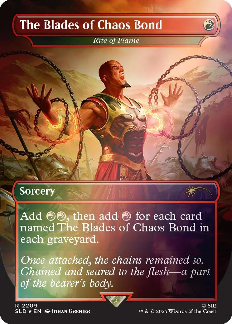 The Blades Of Chaos Bond - Rite Of Flame (Rainbow Foil) (2209) (Sld) 1