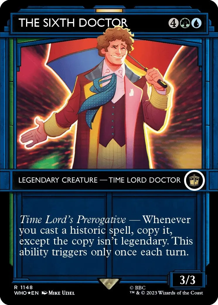 The Sixth Doctor (Showcase) (Surge Foil) (1148) (Who) 1