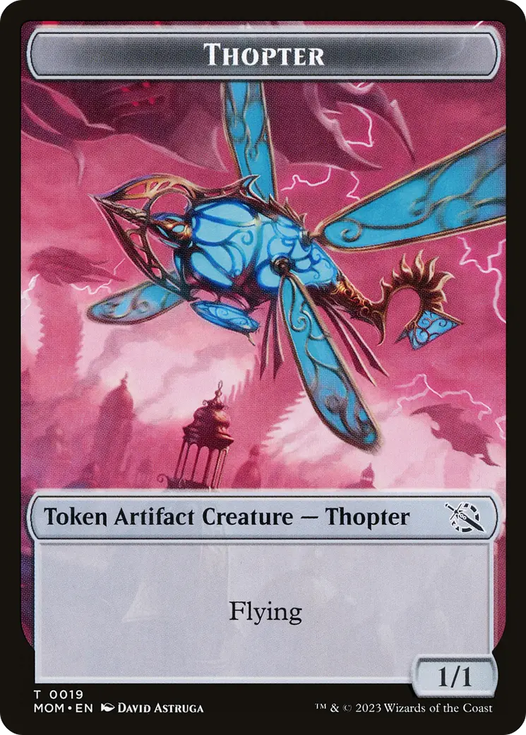 Thopter // Knight (10) Double-Sided Token [March Of The Machine Tokens] 1