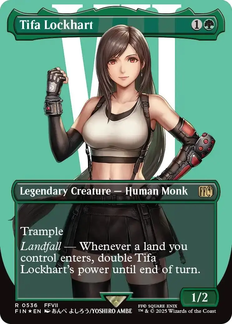 Tifa Lockhart (Borderless) (Surge Foil) (536) (Fin) 1