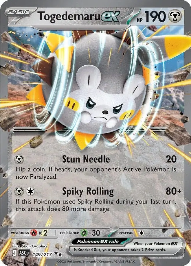 Togedemaru Ex (149/217) (Asc) 1