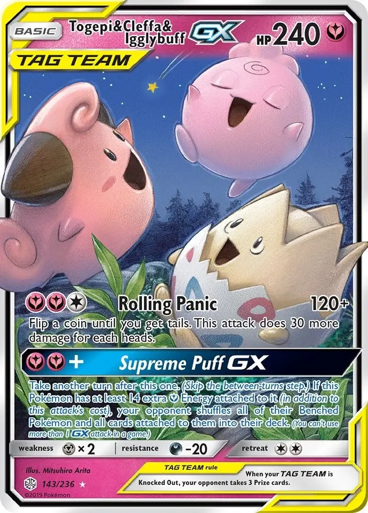 Togepi & Cleffa & Igglybuff Gx (143/236) (Sm12) 1