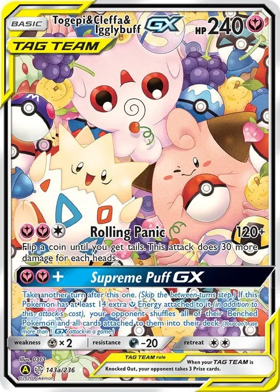 Togepi & Cleffa & Igglybuff Gx - 143A/236 (143A/236) (Pr) 1