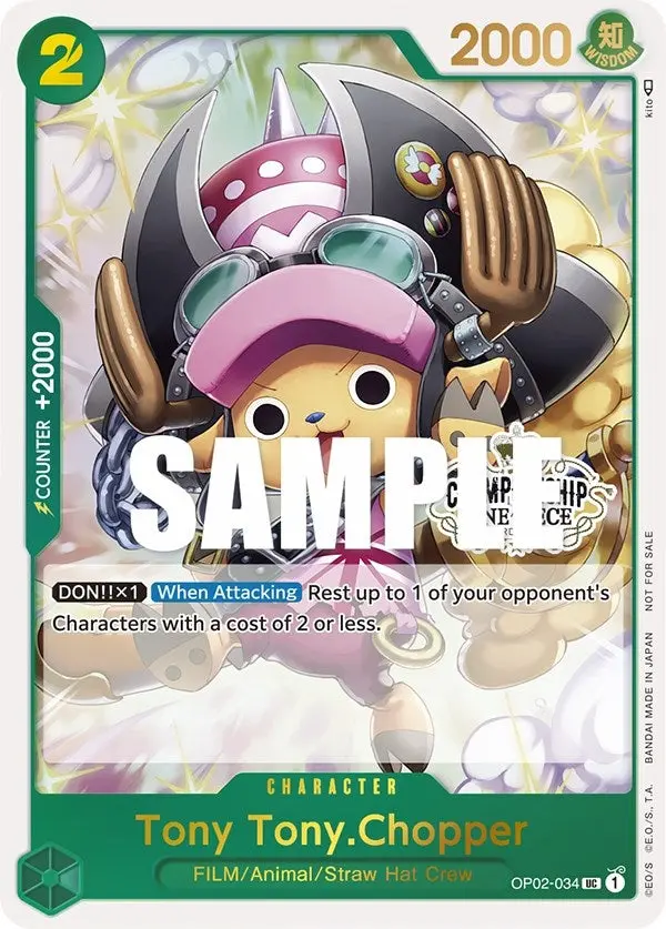 Tony Tony.Chopper (Store Championship Participation Pack) (Op02-034) (Op-Pr) 1