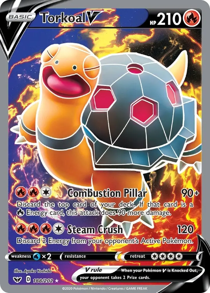Torkoal V (Full Art) (188/202) (Swsh01) 1