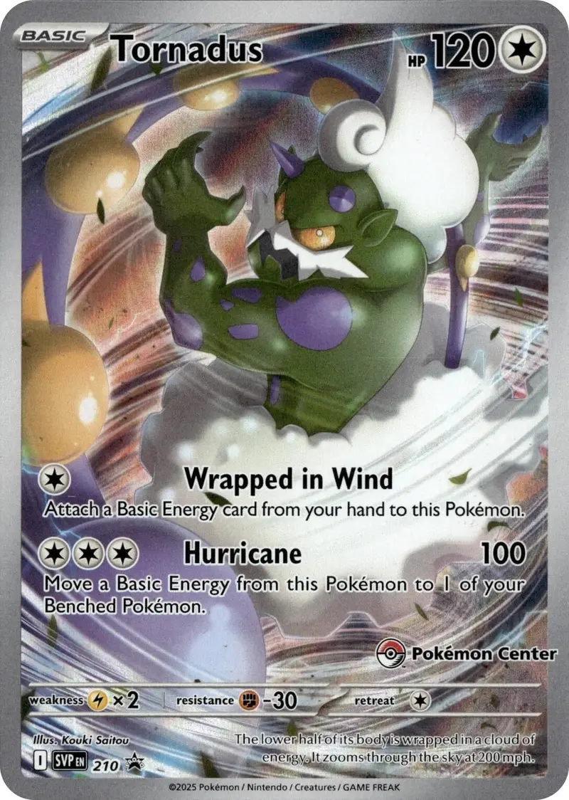 Tornadus - 210 (Pokemon Center Exclusive) (210) (Svp) 1
