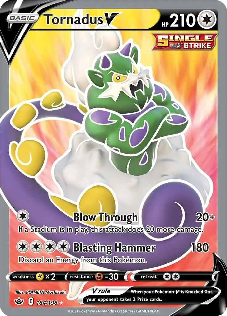 Tornadus V (Full Art) (184/198) (Swsh06) 1