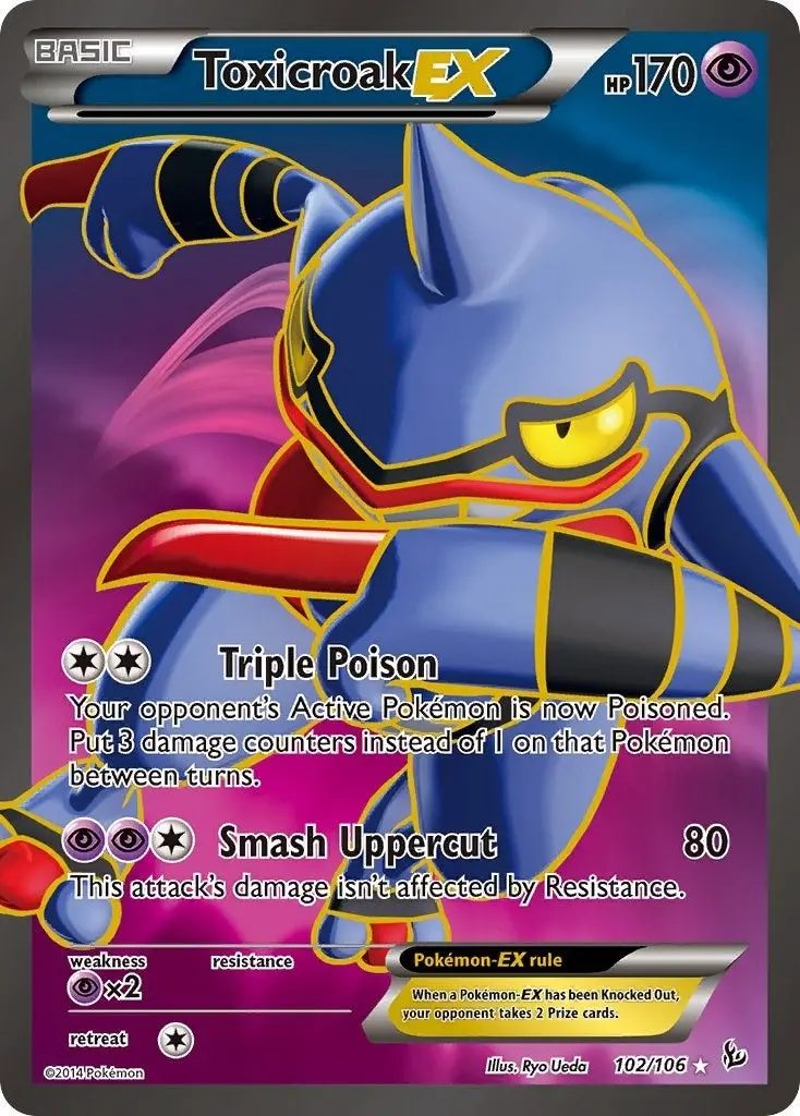 Toxicroak Ex (102 Full Art) (102/106) (Flf) 1