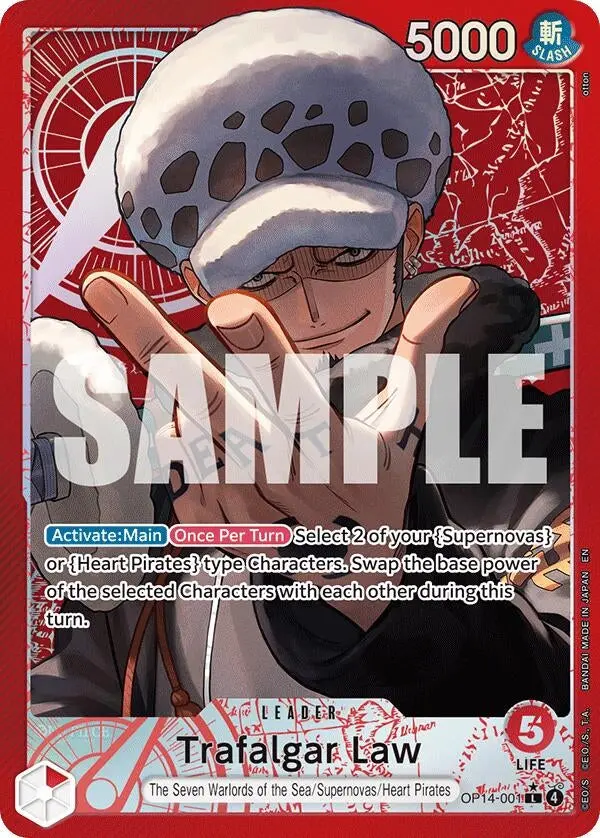 Trafalgar Law - Op14-001 (Alternate Art) (Op14-001) (Op14) 1