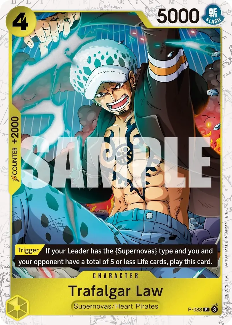 Trafalgar Law - P-088 (Pirate Foil) (P-088) (Prb-02) 1