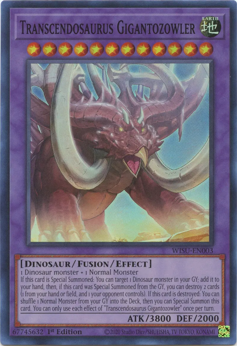 Transcendosaurus Gigantozowler [Wisu-En003] Super Rare 1