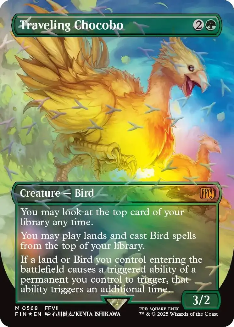 Traveling Chocobo (Borderless) (Chocobo Track Foil) (568) (Fin) 1