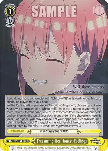 Treasuring Her Honest Feelings (5Hy/W101-E020 C) [The Quintessential Quintuplets Movie] 1