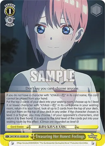 Treasuring Her Honest Feelings (5Hy/W101-E020s Sr) [The Quintessential Quintuplets Movie] 1
