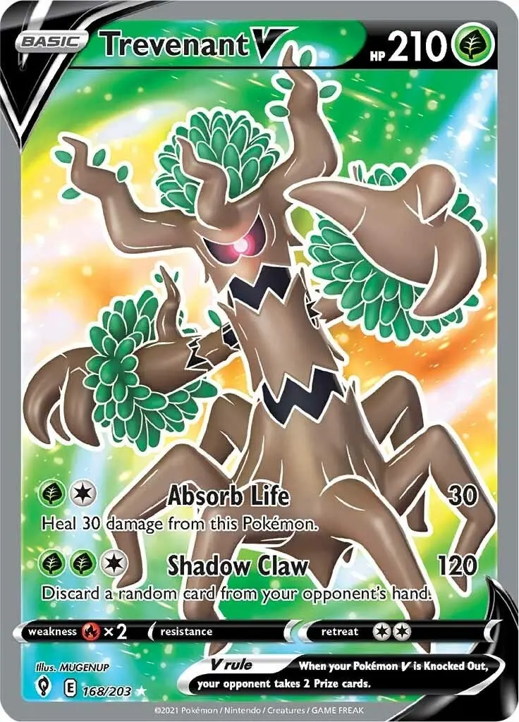 Trevenant V (Full Art) (168/203) (Swsh07) 1