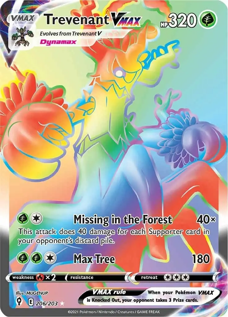 Trevenant Vmax (Secret) (206/203) (Swsh07) 1