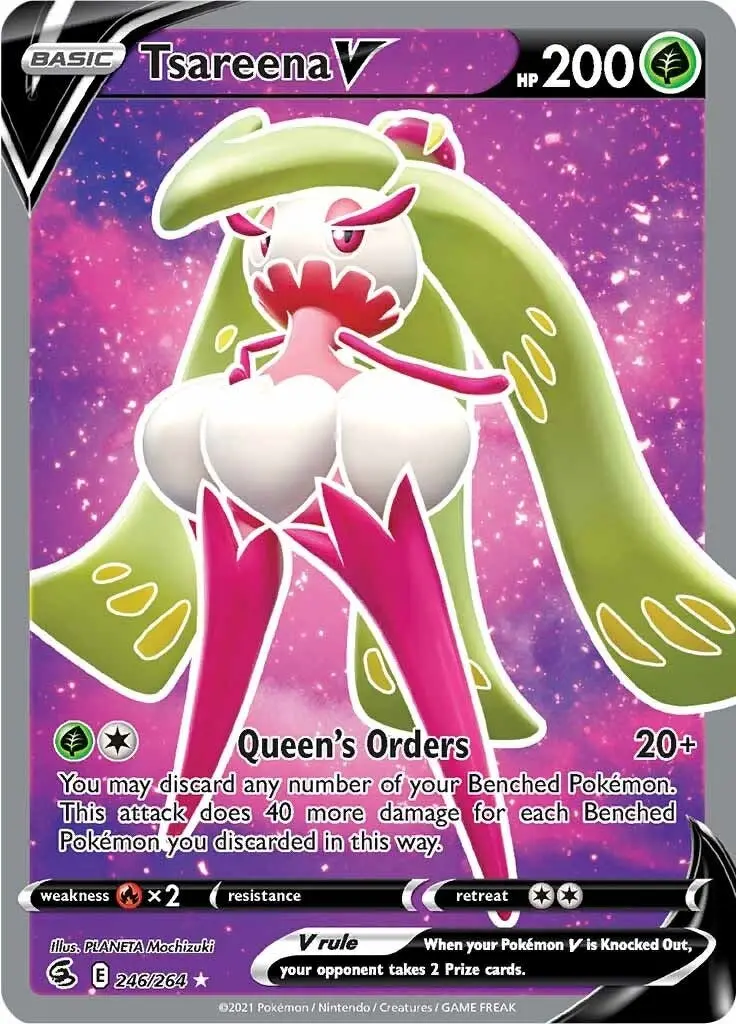 Tsareena V (Full Art) (246/264) (Swsh08) 1