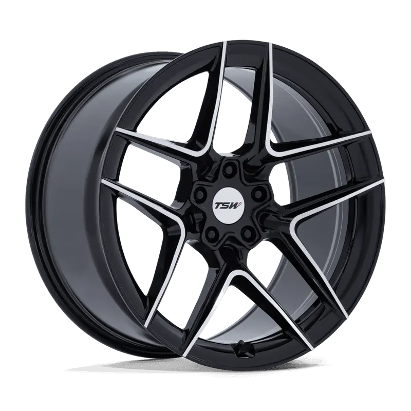 Tsw Slipstream Wheel In Gloss Black Machined Face Finish 1
