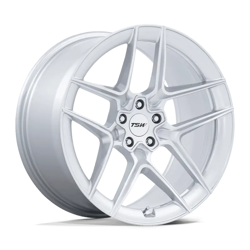 Tsw Slipstream Wheel In Gloss Silver Machined Face Finish 1
