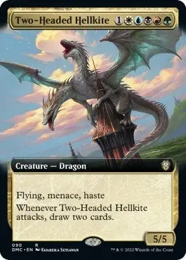 Two-Headed Hellkite (Extended Art) (90) (Dmc) 1