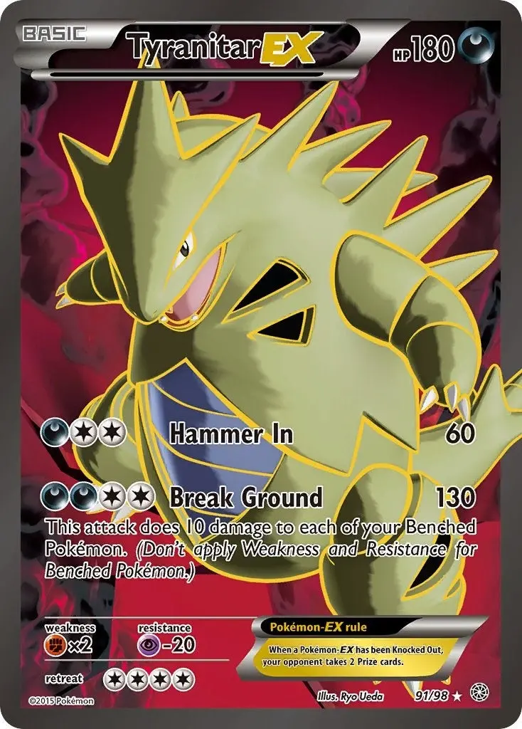 Tyranitar Ex (91 Full Art) (91/98) (Aor) 1