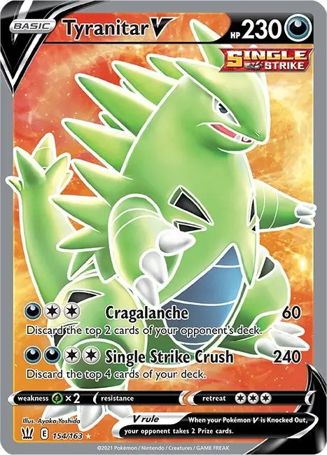 Tyranitar V (Full Art) (154/163) (Swsh05) 1