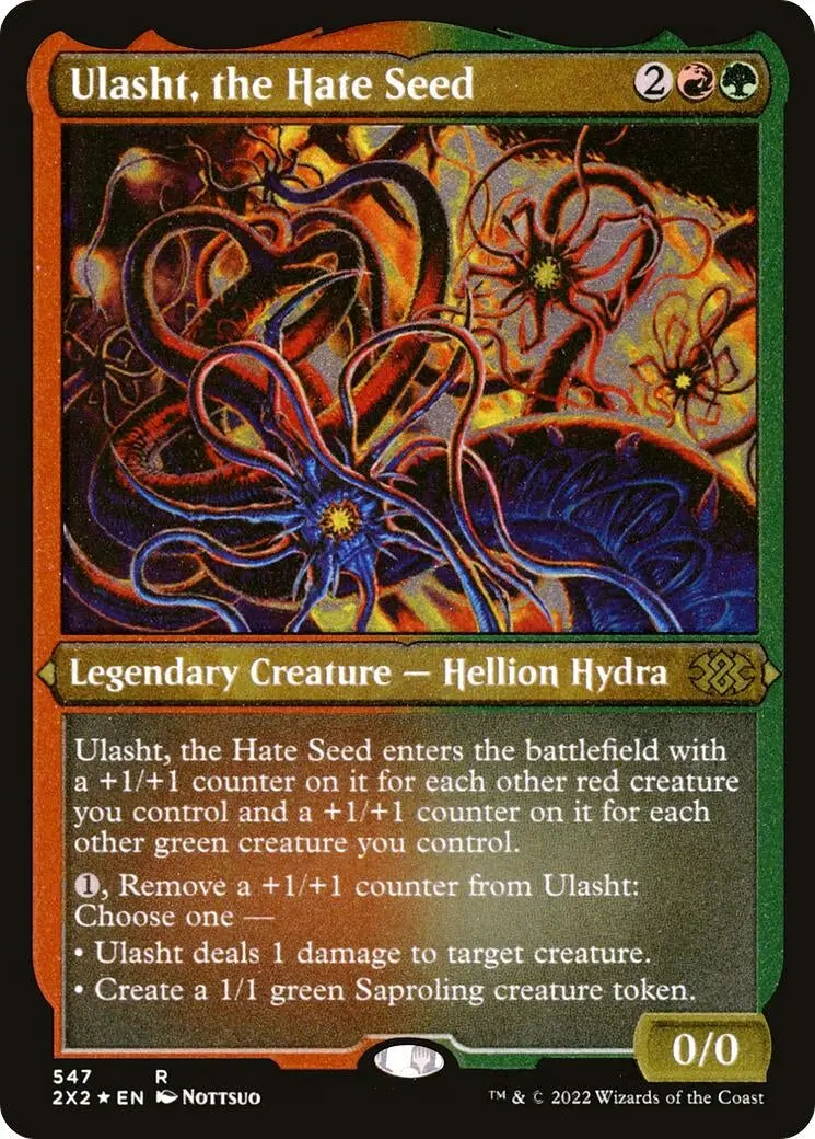 Ulasht, The Hate Seed (Foil Etched) (547) (2X2) 1