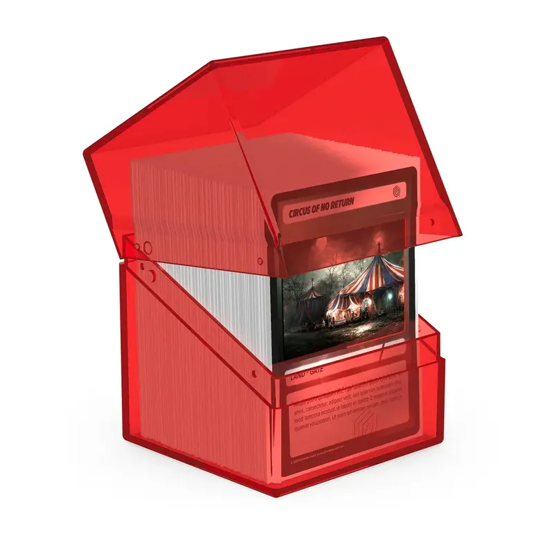 Ultimate Guard - Boulder Deck Case 100+ (Clear Ruby) 2