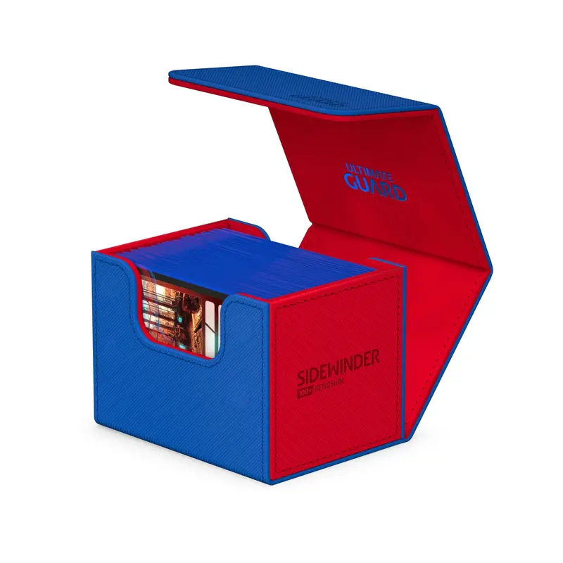 Ultimate Guard - Sidewinder Xenoskin Deck Case 100+ Ct Synergy - Blue/Red 1