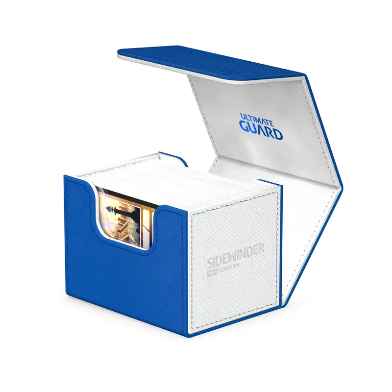 Ultimate Guard - Sidewinder Xenoskin Deck Case 100+ Ct Synergy - Blue/White 1
