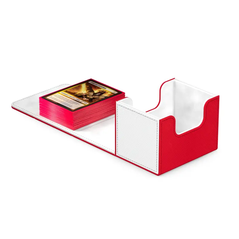 Ultimate Guard - Sidewinder Xenoskin Deck Case 100+ Ct Synergy - Red/White 2
