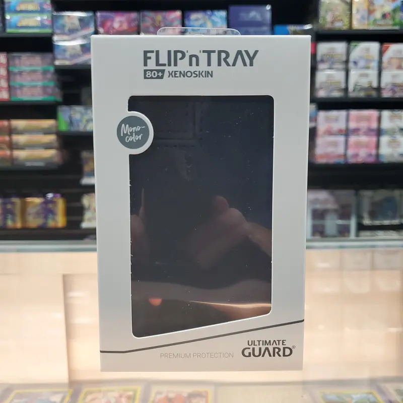 Ultimate Guard - Twin Flip'n'tray 80+ Xenoskin Deck Case - Monocolor Black 1