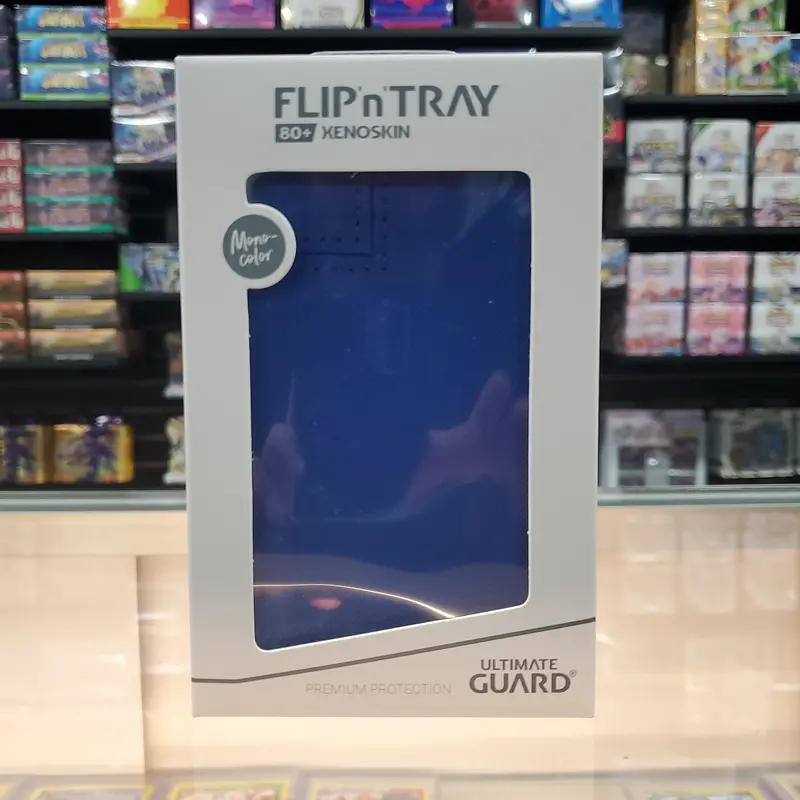 Ultimate Guard - Twin Flip'n'tray 80+ Xenoskin Deck Case - Monocolor Blue 1